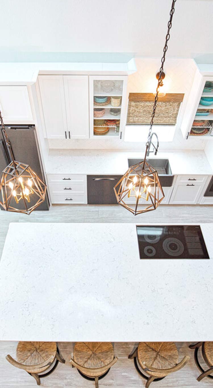 installed hardwood flooring in home