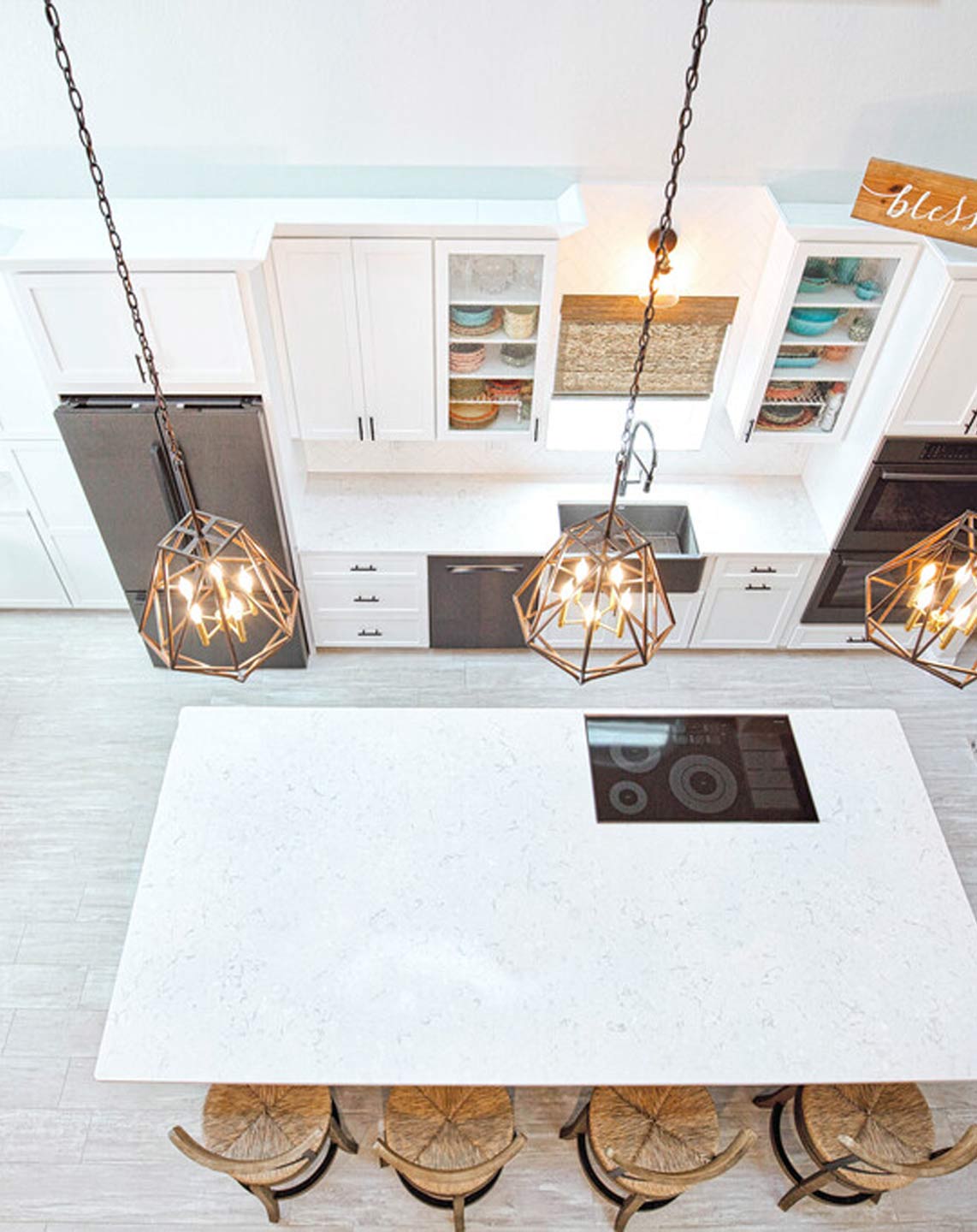 installed hardwood flooring in home